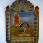 Ex-Voto, Hand painted frame, tin, Mexico